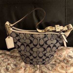 Coach vintage denim small shoulder bag